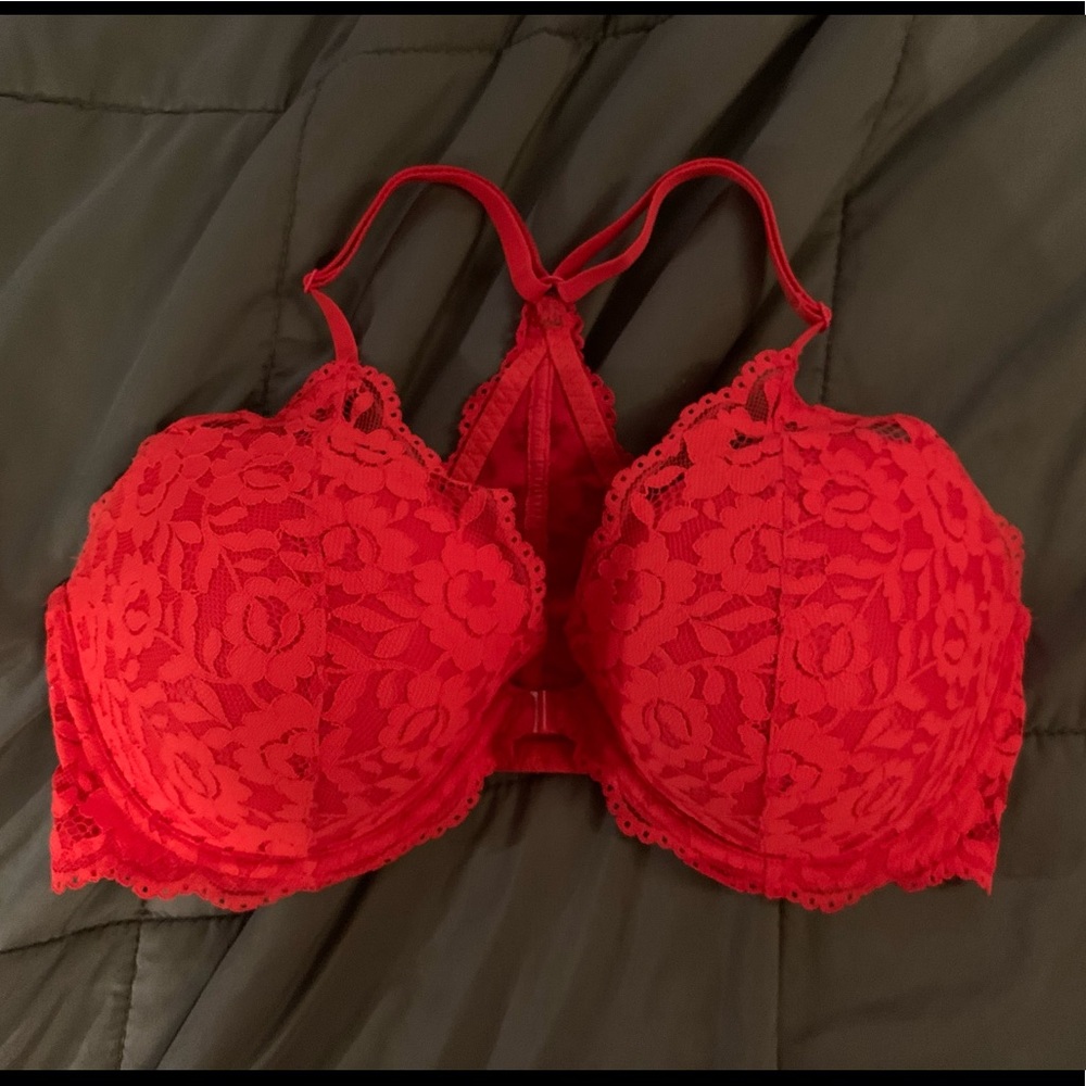 Victoria’s Secret Red Lace Racerback Bra